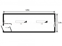 Блок-контейнер 6м жилой для строительных объектов в Урус-Мартане